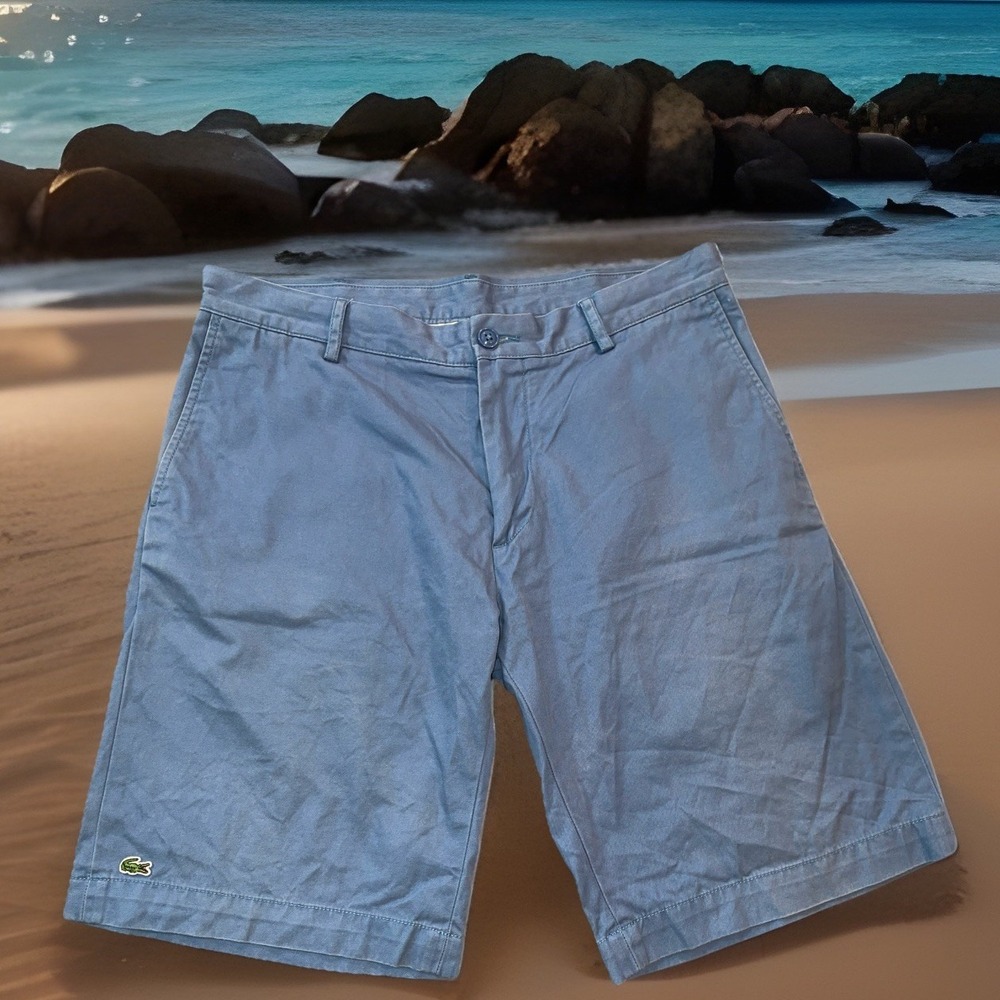 Lacoste Shorts Men Blue 33 Island Resort Golf Beach Outdoors